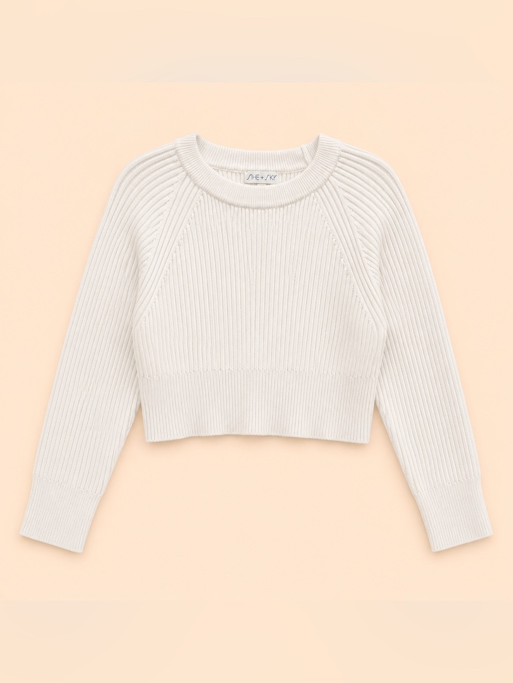 SHE + SKY RIBBED SWEATER